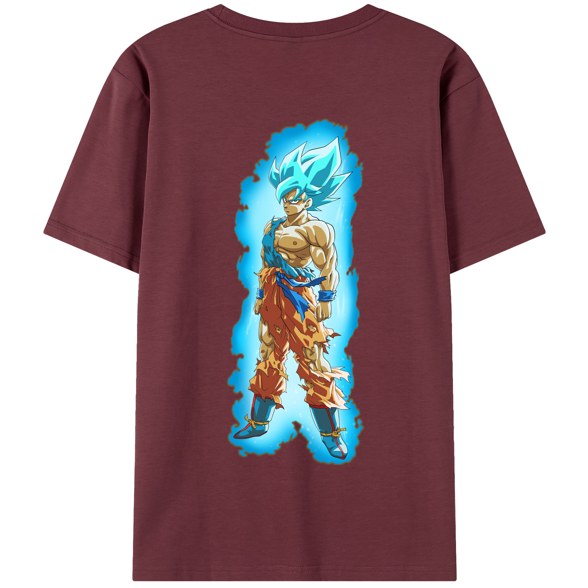 （画像用） ドラゴンボール 孫悟空（そん ごくう）Son Goku カカロット DRAGON BALL Kakarotto 綿100％半袖Tシャツ（背面プリント）